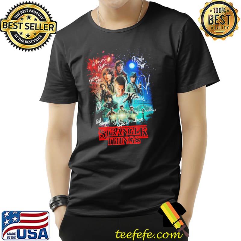 All cast's signature stranger things movie design classic shirt
