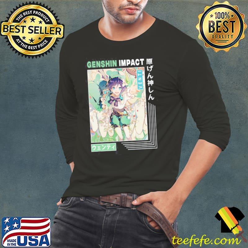 Anemo character ventI genshin impact vintage design classic s Long Sleeve Tee Anemo character ventI genshin impact vintage design classic s Long Sleeve Tee