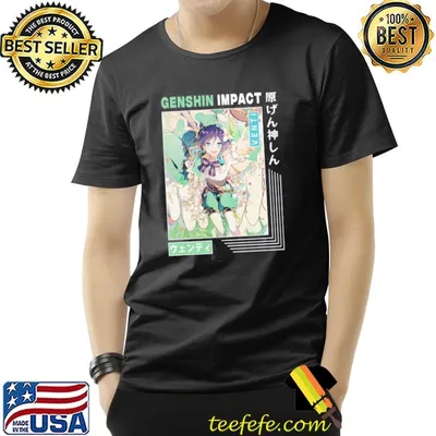 Anemo character ventI genshin impact vintage design classic shirt