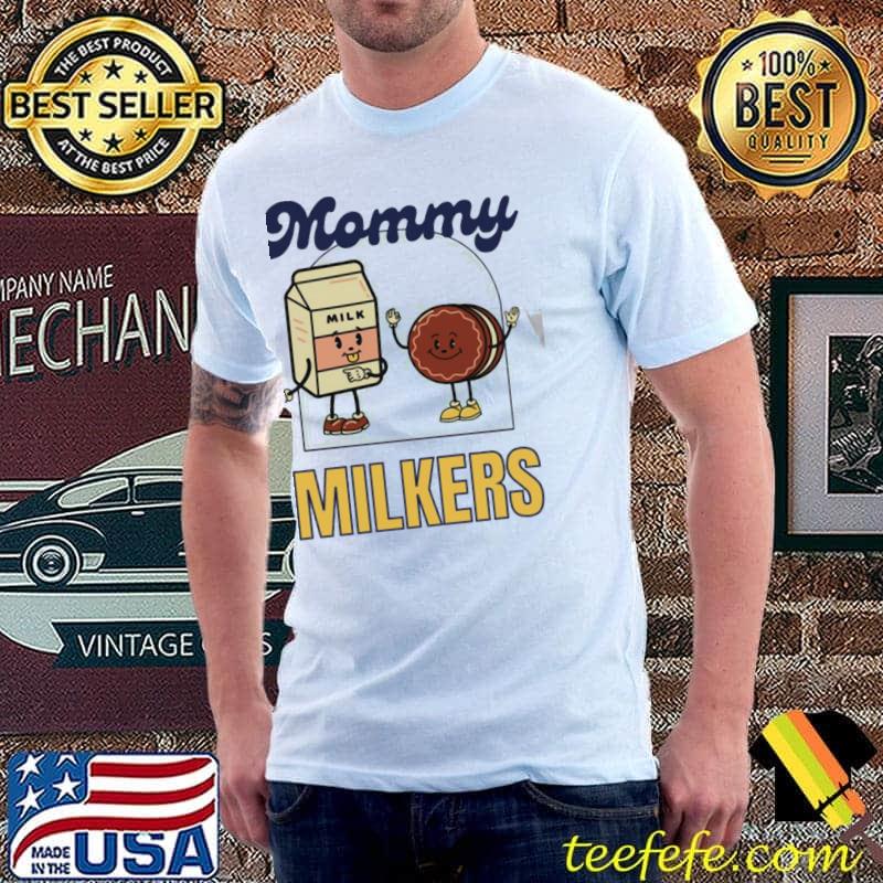 Animated design mommy milkers shirt