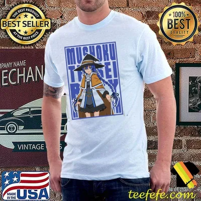 Anime mushoku tenseI jobless roxy insert blue colour classic shirt
