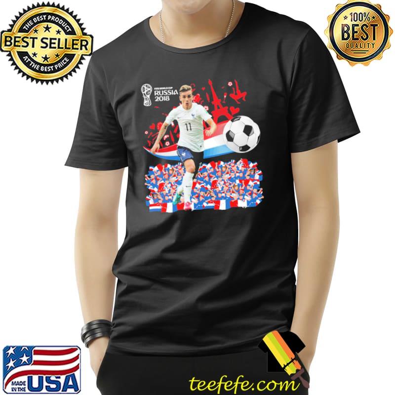 Antoine griezmann at the world cup Russia 2018 classic shirt Antoine griezmann at the world cup Russia 2018 classic shirt
