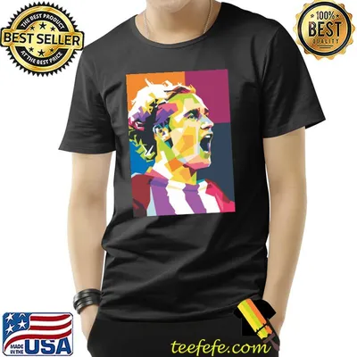Antoine griezmann in popart portrait style classic shirt