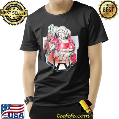 Arcee cool character in voltron cartoon shirt
