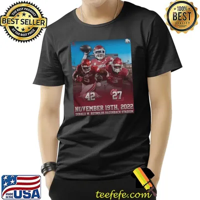 ArKansas razorbacks 42 27 ole miss Football 2022 matchup final score classic shirt