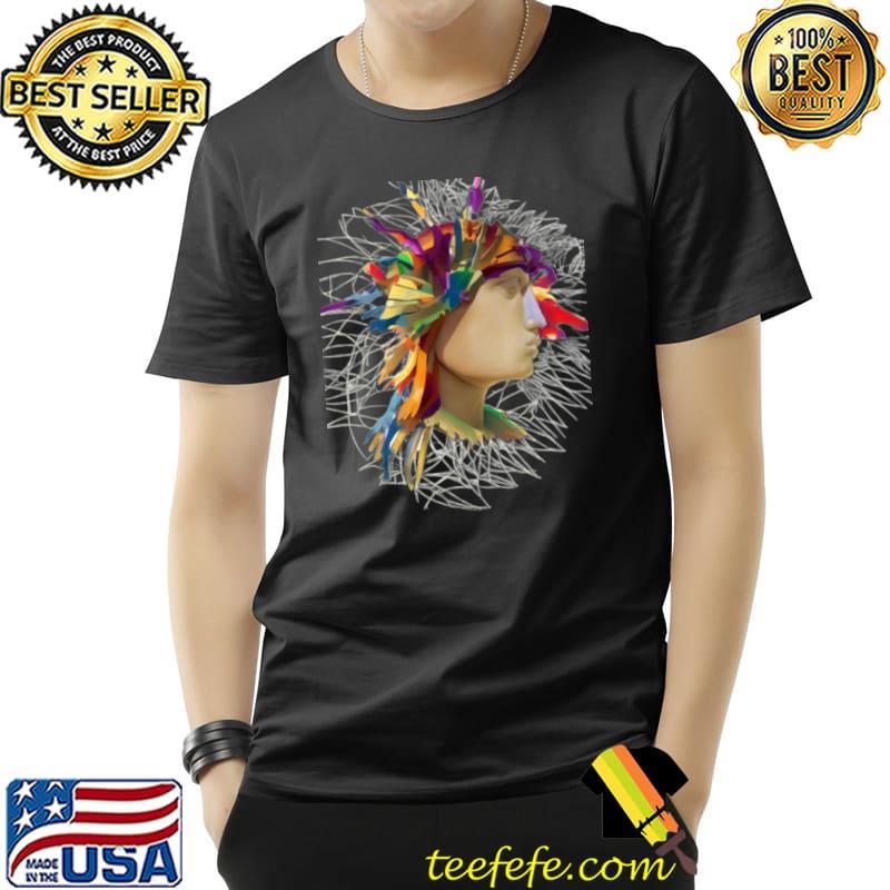 Artwork Picasso Style Modern Abstract Digital Custom Gift T-Shirt