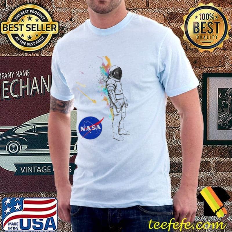 Astronaut watercolor nasa shirt