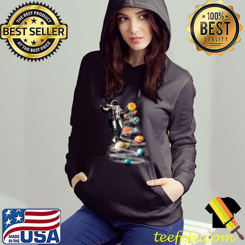 Astronauts Christmas Tree Christmas Space T-Shirt Hoodie Astronauts Christmas Tree Christmas Space T-Shirt Hoodie