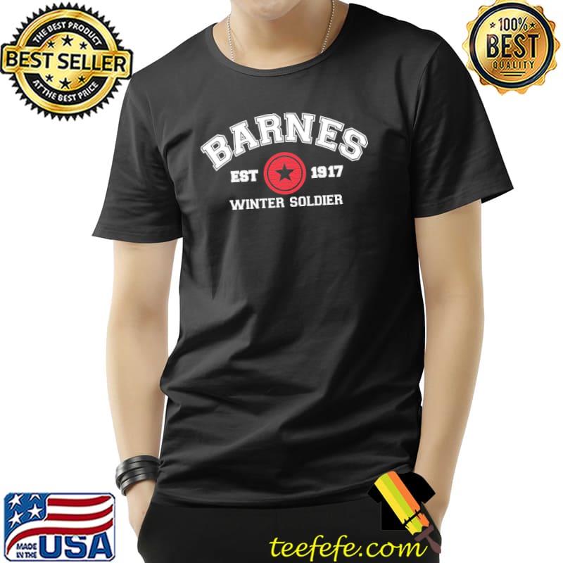 Barnes 1917 logo winter soldier bucky barnes shirt