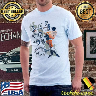 Basball houston astros verlander justI collage shirt