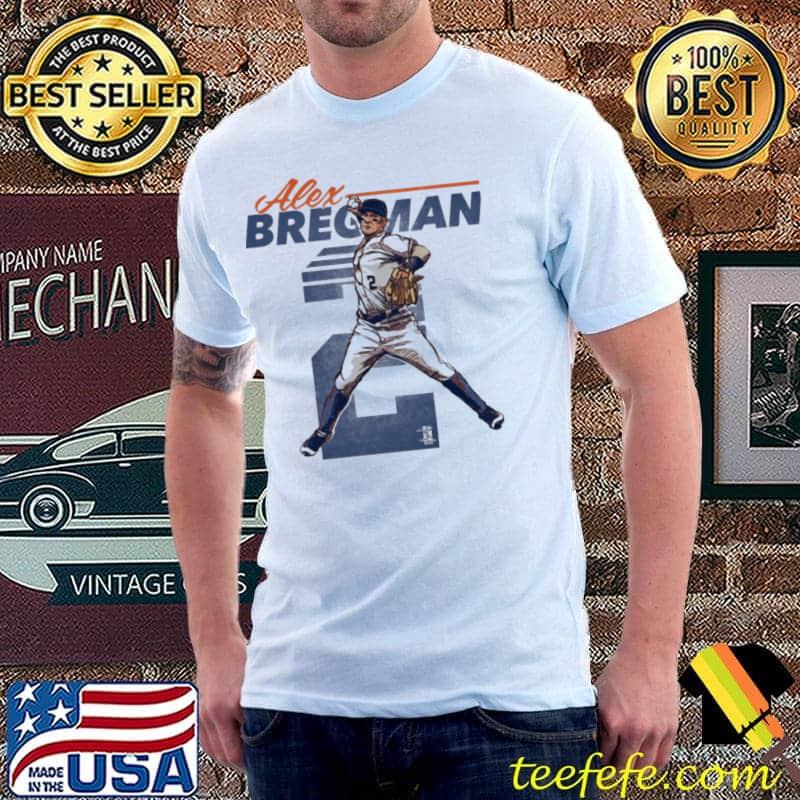 Baseball illustration astros alex bregman shirt
