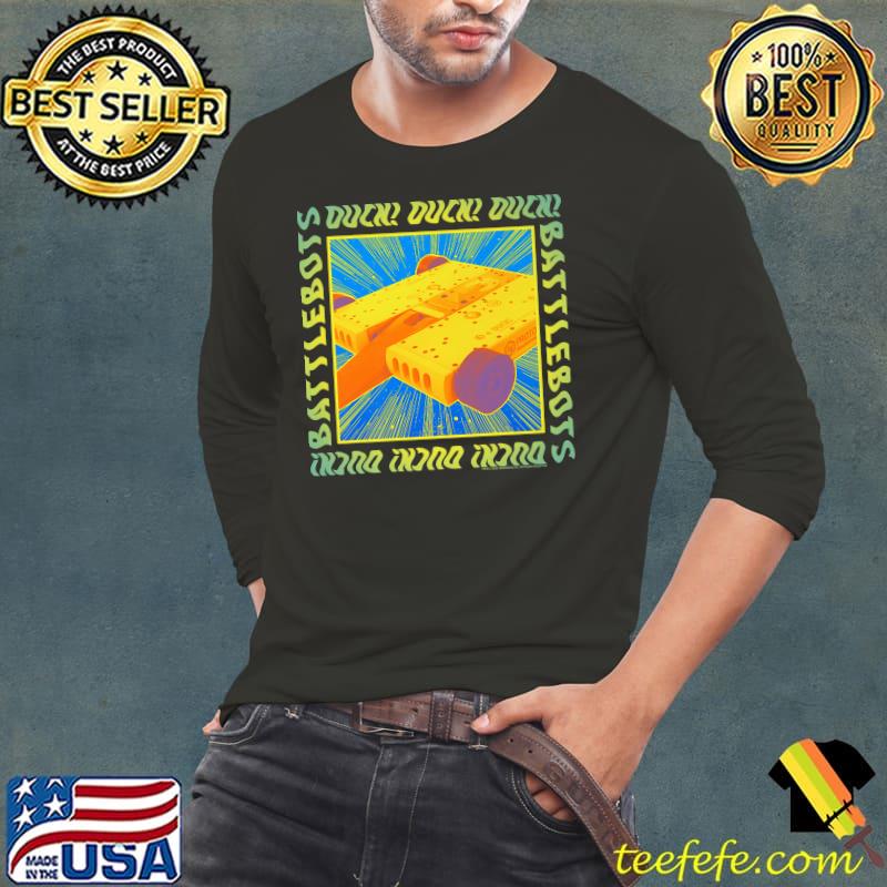 BattleBots Duck Centered Box Up T-Shirt Long Sleeve Tee BattleBots Duck Centered Box Up T-Shirt Long Sleeve Tee