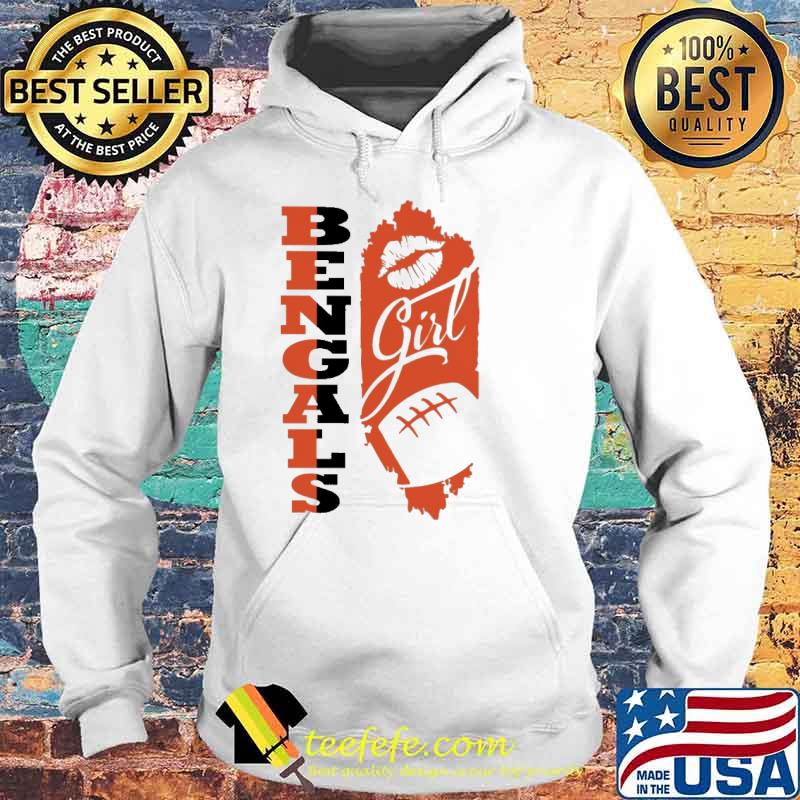 Bengals Girl Lip Baseball Shirt Hoodie Bengals Girl Lip Baseball Shirt Hoodie