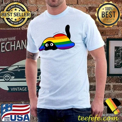 Black Cat Lgbt T-Shirt