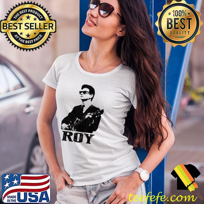 Black stencil music guitarist roy orbison classic s Ladies Tee Black stencil music guitarist roy orbison classic s Ladies Tee