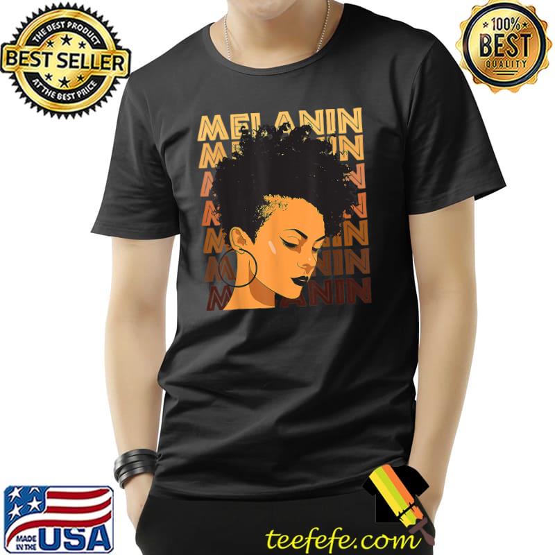 Black Strong Girl Melanin African American History Month T-Shirt