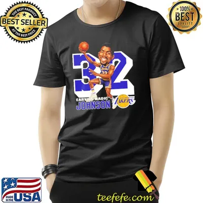 Blue design magic johnson leaker player shirt