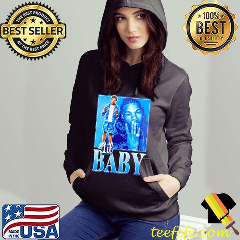 Blue vintage lil baby rapper trending s Hoodie Blue vintage lil baby rapper trending s Hoodie