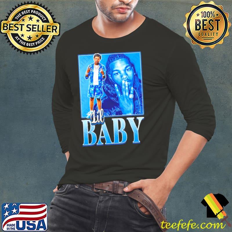 Blue vintage lil baby rapper trending s Long Sleeve Tee Blue vintage lil baby rapper trending s Long Sleeve Tee