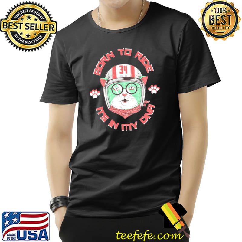 Born to ride it's in my DNA trending cute cat classic shirt