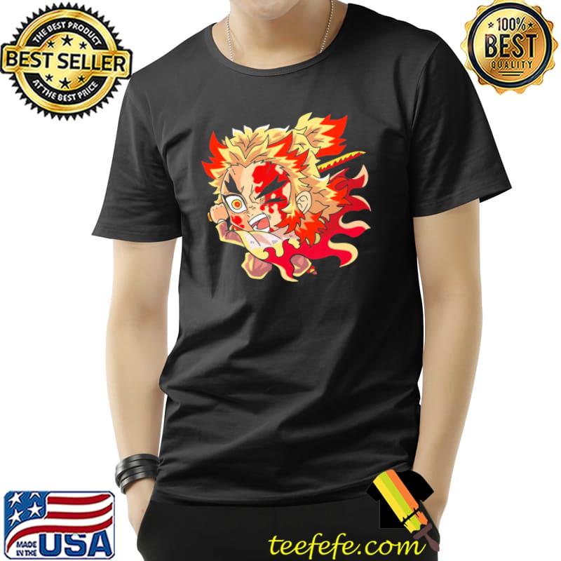 Breath of flame chibI kyojur0 demon slayer classic shirt