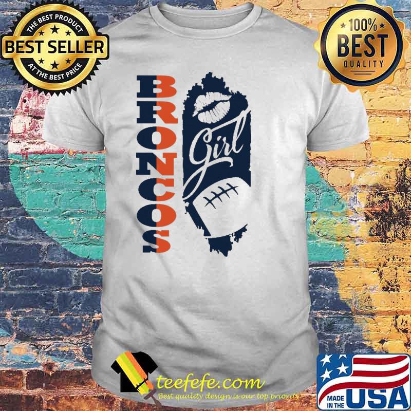 Broncos Girl Lip Baseball Shirt