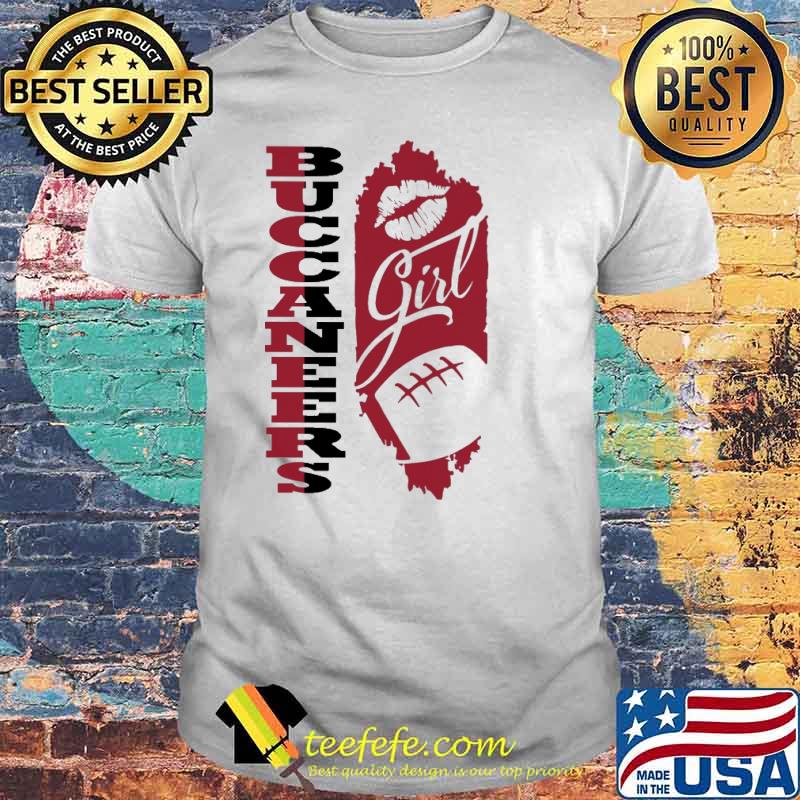 Buccaneers Girl Lip Baseball Shirt