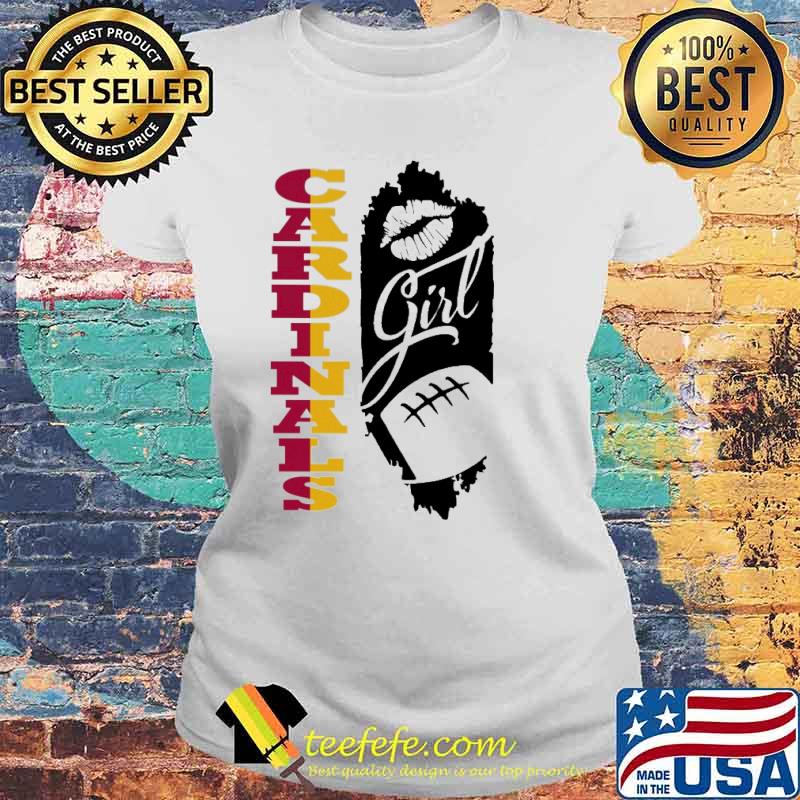 Cardinals Girl Lip Baseball Shirt Laides tee Cardinals Girl Lip Baseball Shirt Laides tee