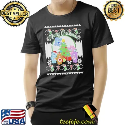 Care bears christmas group bear ugly christmas shirt