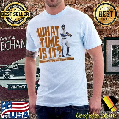 Carlos correa what time is it houston astros shirt