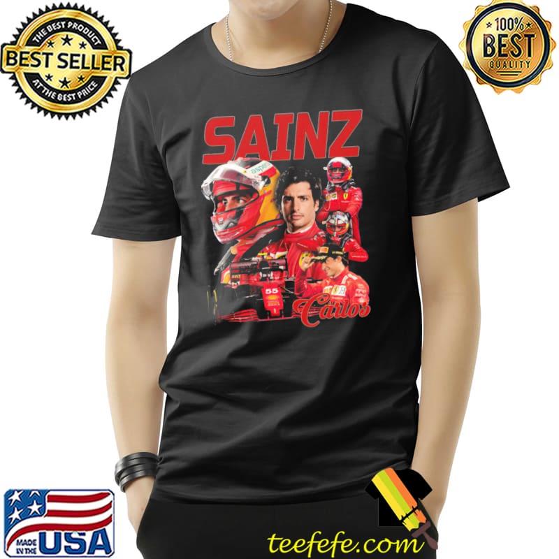 Carlos sainz flash 55 collage formula 1 classic shirt