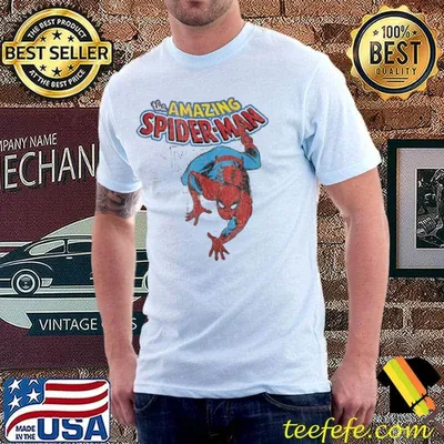 Cartoon design amazing spider ccomic art shirt