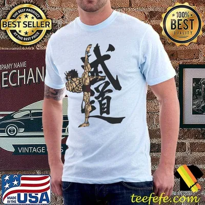 Cartoon design bakI the grappler merch shirt