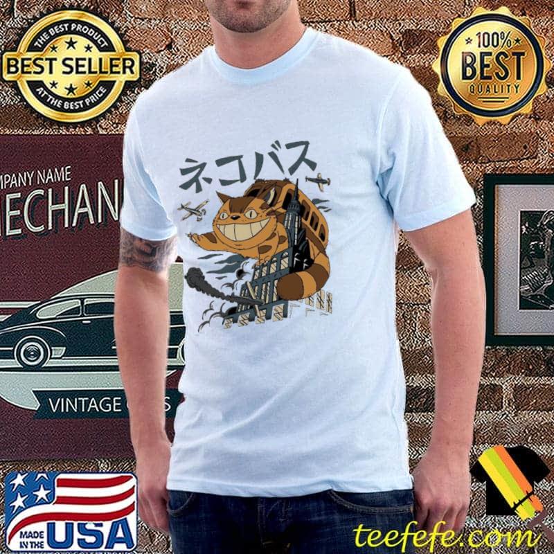 Catbusa my neighbor totoro the cat bus artwork shirt