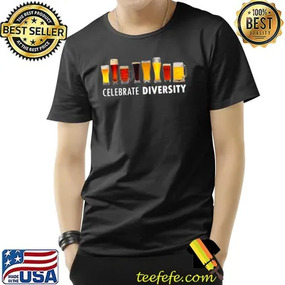 Celebrate Diversity Crafts Beer Drinking T-Shirt