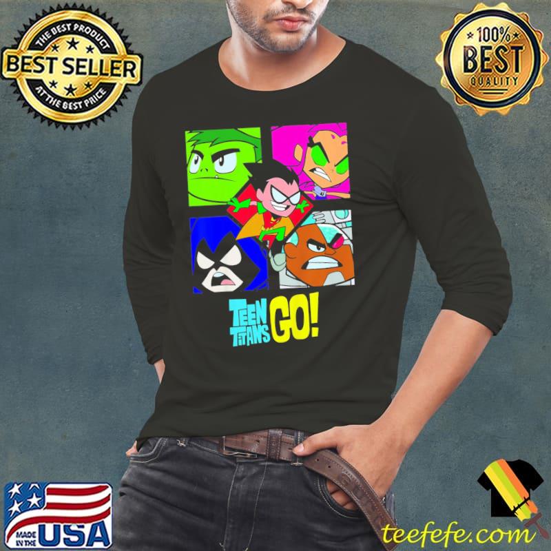 Characters inn Titans go classic s Long Sleeve Tee Characters inn Titans go classic s Long Sleeve Tee