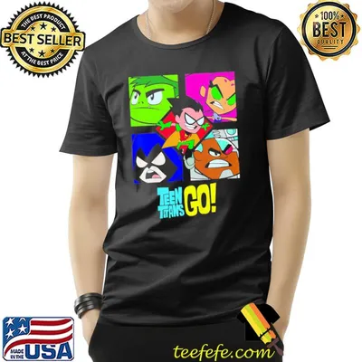 Characters inn Titans go classic shirt