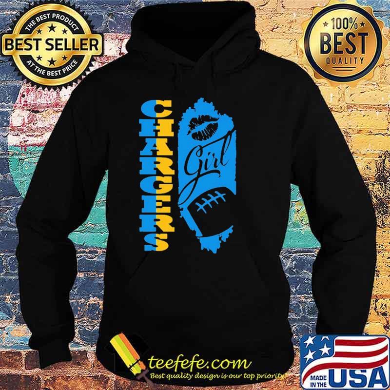 Chargers Girl Lip Baseball Shirt Hoodie Chargers Girl Lip Baseball Shirt Hoodie