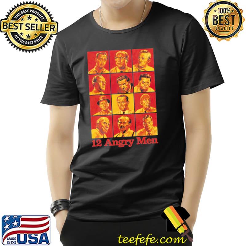 Chracters portraits in 12 angry men shirt