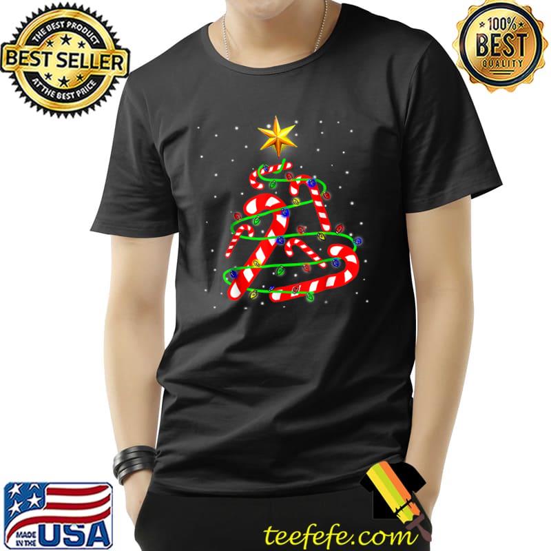 Christmas Candy Cane Xmas Tree Light Gifts T-Shirt
