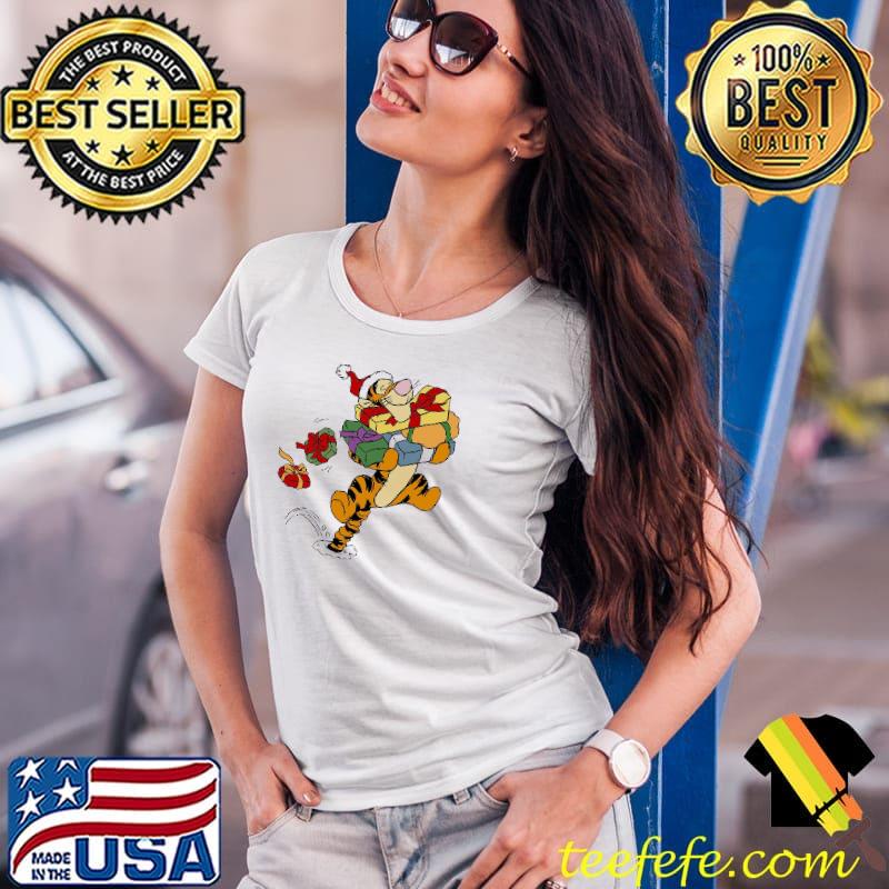 Christmas design tigger in winnie the pooh holding presents s Ladies Tee Christmas design tigger in winnie the pooh holding presents s Ladies Tee