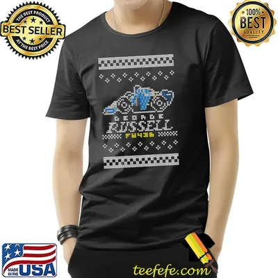Christmas pixel art formula 1 george russell classic shirt