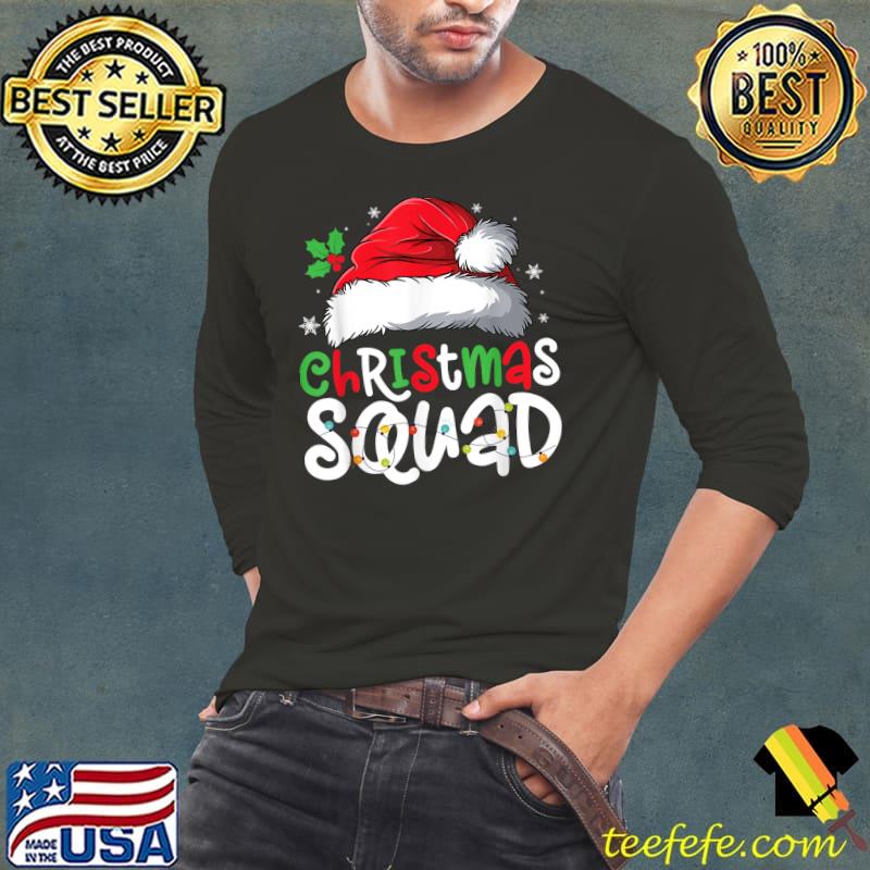 Christmas Squad Matching Group Pajamas Xmas Santa T-Shirt Long Sleeve Tee Christmas Squad Matching Group Pajamas Xmas Santa T-Shirt Long Sleeve Tee