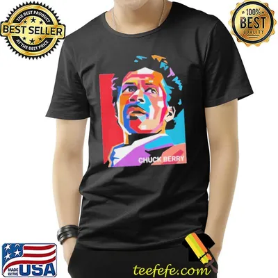 Chuck berry pop art portrait shirt