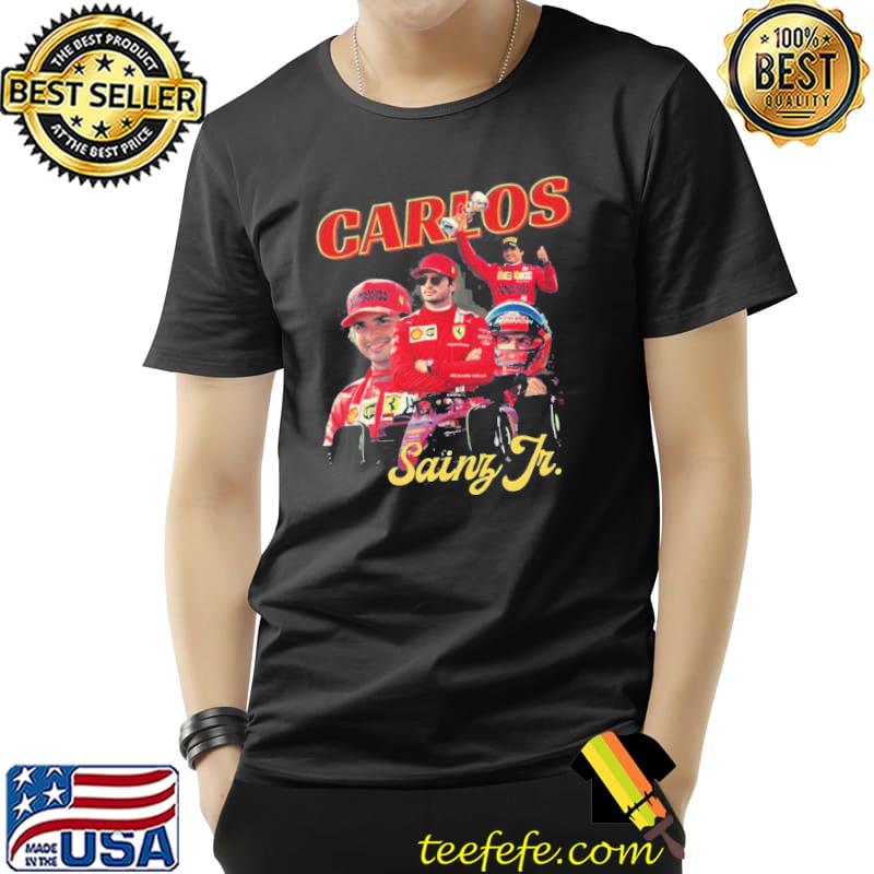 Collage design carlos sainz vintage f1 classic shirt