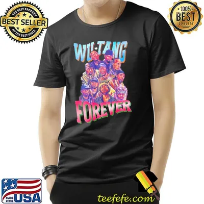 Collage design wu tang forever shirt