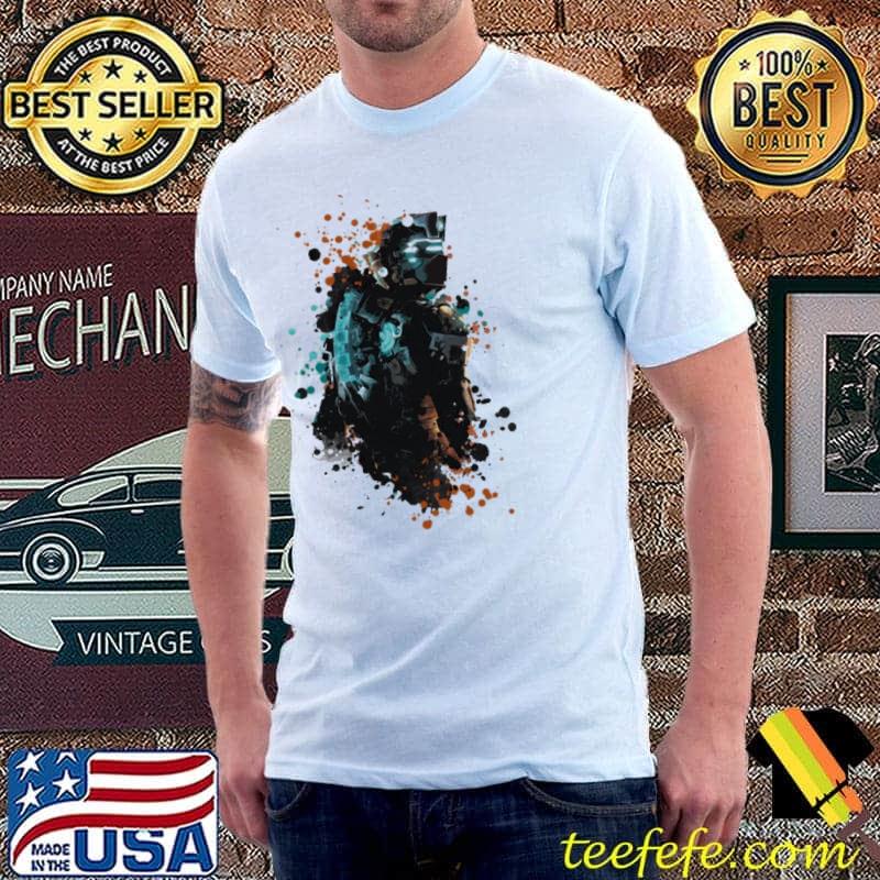 Colorful art dead space dark splatter shirt