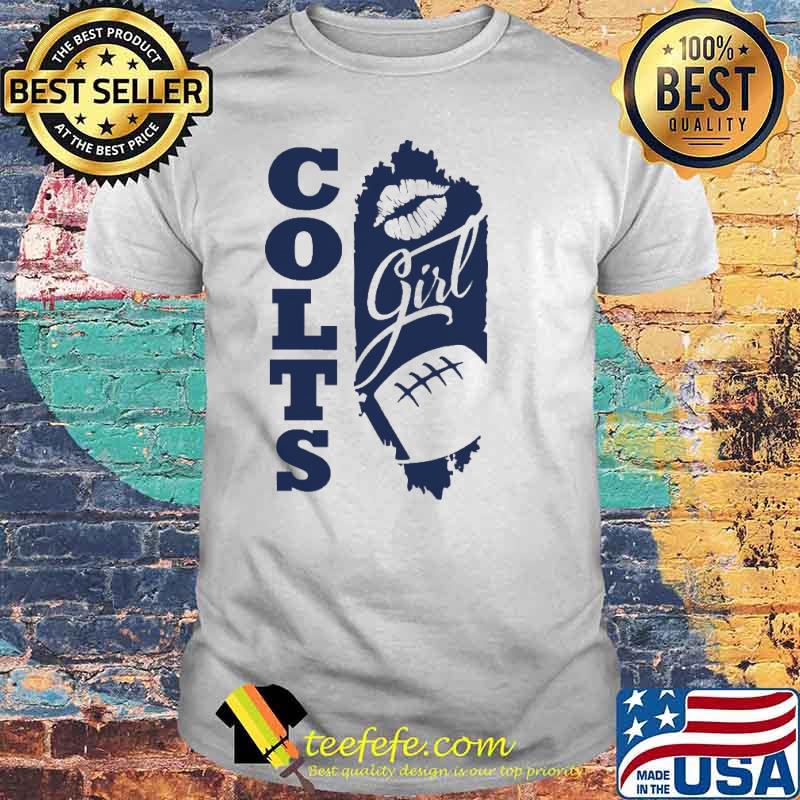 Colts Girl Lip Baseball Shirt