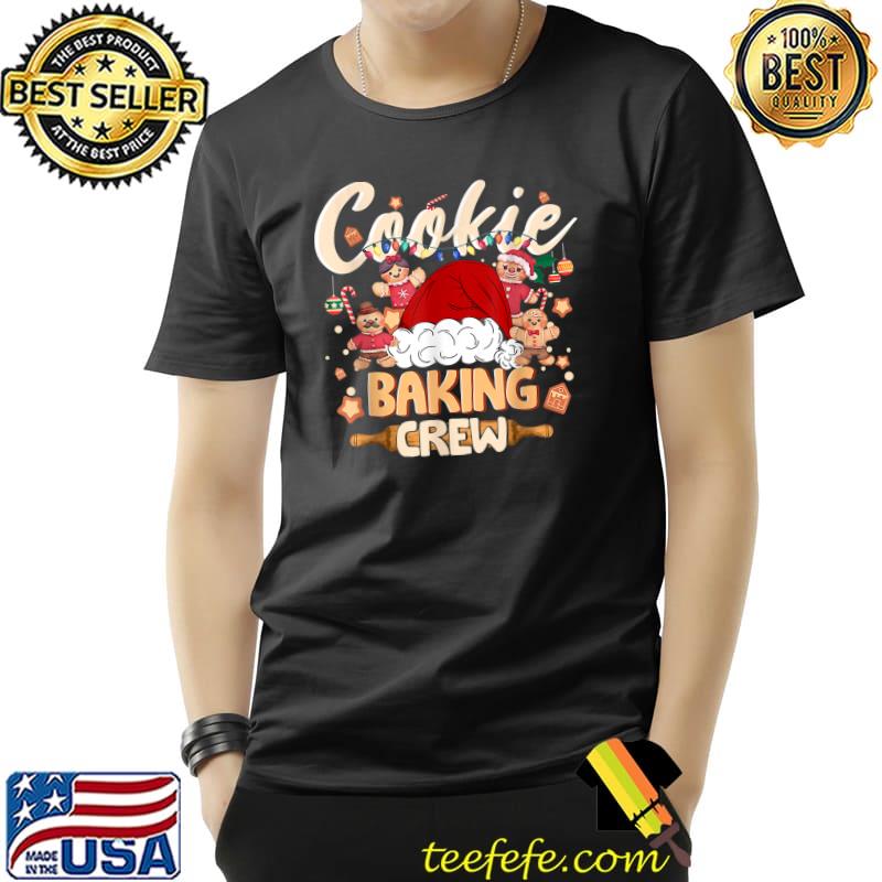 Cookie Baking Crew Christmas Santa Gingerbread Lights Gifts Xmas T-Shirt