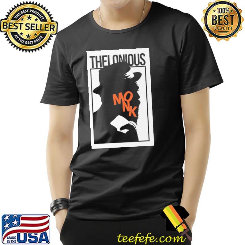 Cool black design of thelonious monk 90s shirt